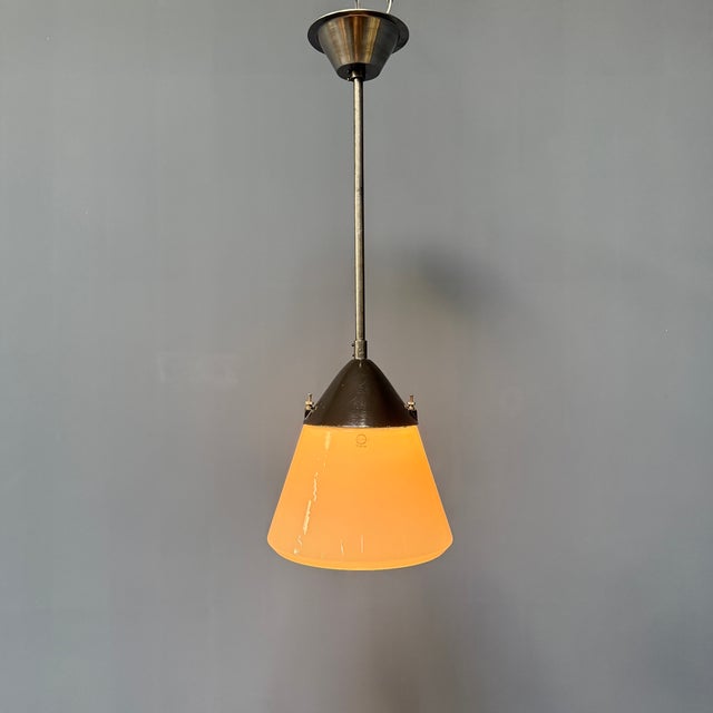 Kandem Hanging Lamp in Opaline Glass, 1930s For Sale - Image 14 of 18