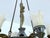 Large Art Deco Sculptural Chandelier in Bronze and Glass, 1930s For Sale - Image 11 of 18