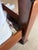 Dixie Furniture Chippendale Mahogany 4 Poster Queen Bed, 2 Nightstands, and 1 Highboy Dresser For Sale - Image 6 of 18