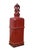 Rustic JCPenney Imax Distressed Red Ceramic Lidded Mantel Vase Urn Bottle 18" For Sale - Image 3 of 14