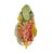 1950s Vintage Italian Majolica Vegetable Rooster Colorful Art Pottery For Sale - Image 5 of 8