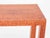1970s Karl Springer Red Python Parsons Table For Sale - Image 5 of 10