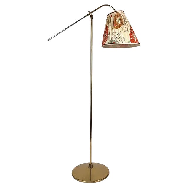 Mid-Century Modern Brass Floor Lamp from Rupert Nikoll, Austria, 1950s For Sale