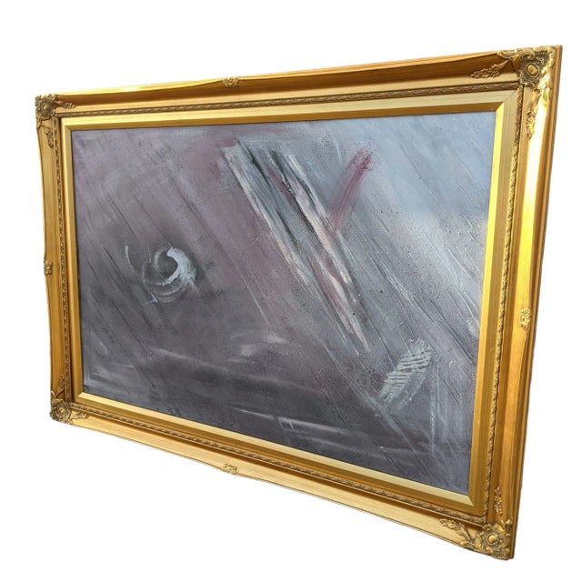 Large Scale Original Contemporary Abstract "Cosmos" Painting Framed For Sale In Charlotte - Image 6 of 12