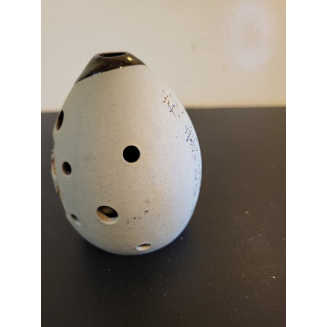 1980s Asian Ceramic Ocarina Flute For Sale - Image 5 of 9