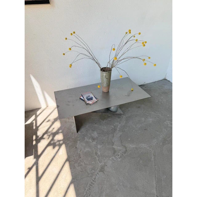 Handcrafted Metal Coffee Table, 1970s For Sale - Image 13 of 18