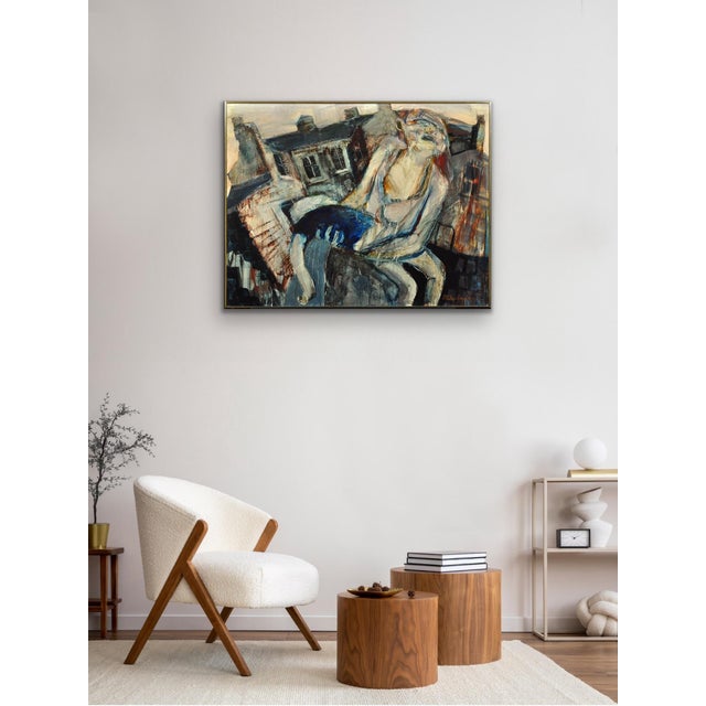 Paul Waplington, Knocked Out, 1970s, Mixed Media Painting, Framed For Sale - Image 16 of 18