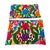 Mexican Vintage Multicolor Embroidered Otomi Tenango Hand-Stitched Pillows, a Pair For Sale - Image 3 of 13