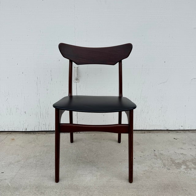 Brown 1960s Vintage Mid-Century Modern Danish Teak Chair by Schiønning & Elgaard Randers For Sale - Image 8 of 11