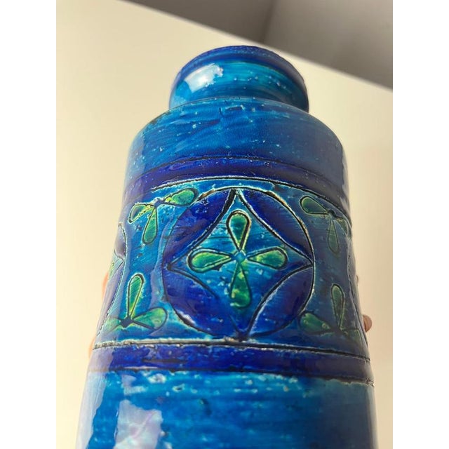 Azul Rimini Vase by Aldo Londi for Bitossi For Sale - Image 9 of 11