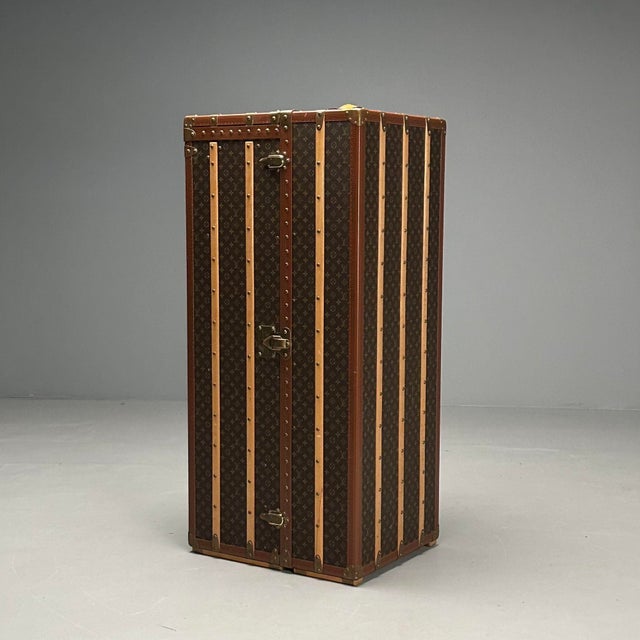 Louis Vuitton, Large Steamer Trunk, Monogram Canvas, Leather, Special Order For Sale - Image 4 of 12