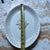 1970s White Ceramic Wheat Platter With Gold Details For Sale - Image 4 of 6