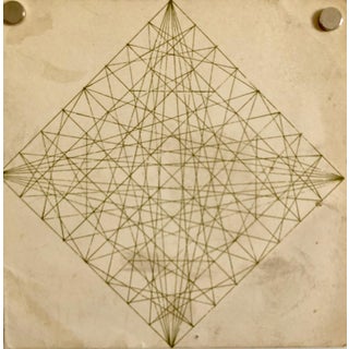 Alvin Dickstein, 1967 Abstract Geometric Expressionist NYC MoMA Silkscreen Card, Stable Gallery, 1967 For Sale