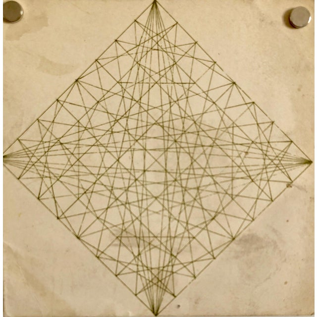 Alvin Dickstein, 1967 Abstract Geometric Expressionist NYC MoMA Silkscreen Card, Stable Gallery, 1967 For Sale