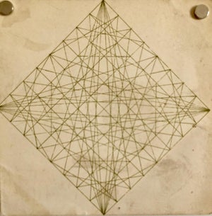 Alvin Dickstein, 1967 Abstract Geometric Expressionist NYC MoMA Silkscreen Card, Stable Gallery, 1967