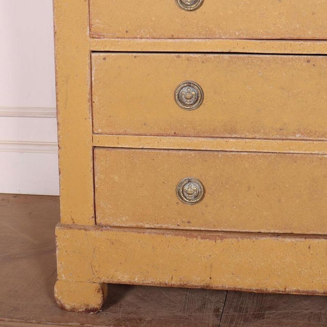 French Painted Commode in Oak For Sale - Image 5 of 15