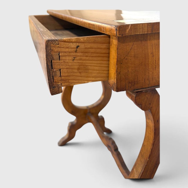 Victorian 19th Century Walnut Side Table / Ladies Desk For Sale - Image 3 of 7