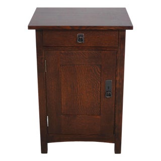 Stickley Mission Oak Nightstand Cabinet For Sale