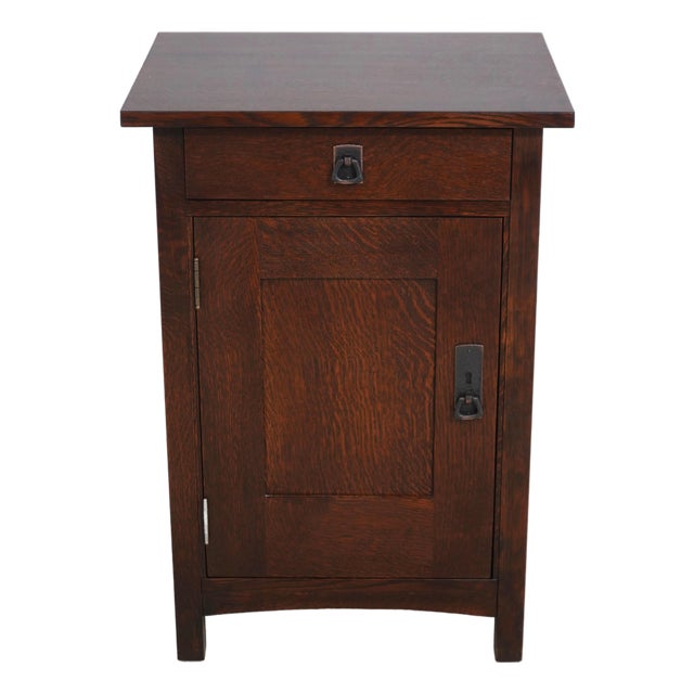 Stickley Mission Oak Nightstand Cabinet For Sale