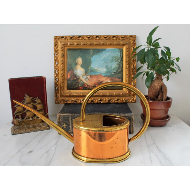 Farmhouse Vintage Copper & Brass Watering Can For Sale - Image 3 of 9