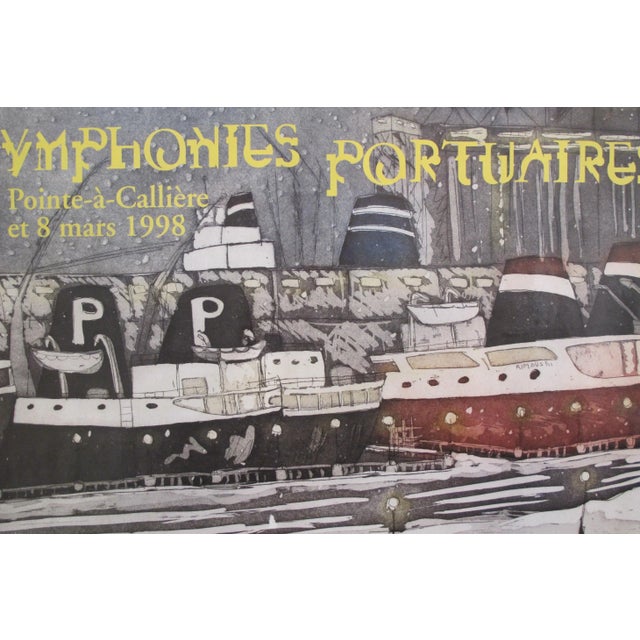 1998 Original Poster, Les Symphonies Portuaires, Pointe-à-Callière Museum For Sale - Image 10 of 11