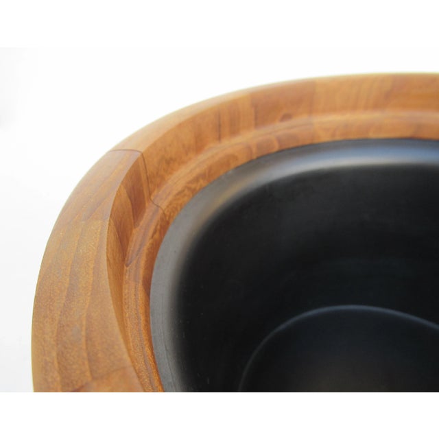 Vintage Mid-Century Modern Jens Quistgaard(Designer) Danish Teak Ice Bucket, for Dansk International(Mfr.) For Sale - Image 9 of 13