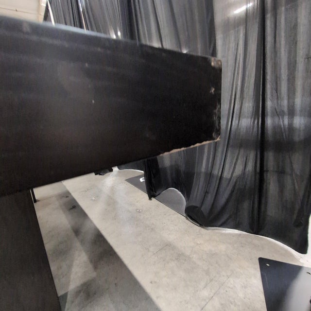 Wood West Elm Terra Dining Table, Chocolate Wire-Brushed Oak, Thick Slab Top and Legs, Seats 6 to 8 For Sale - Image 7 of 8