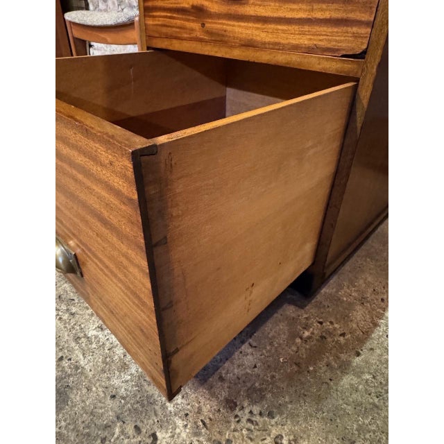 Brown Vintage Industrial Wooden Filing Drawers, 1930s For Sale - Image 8 of 18
