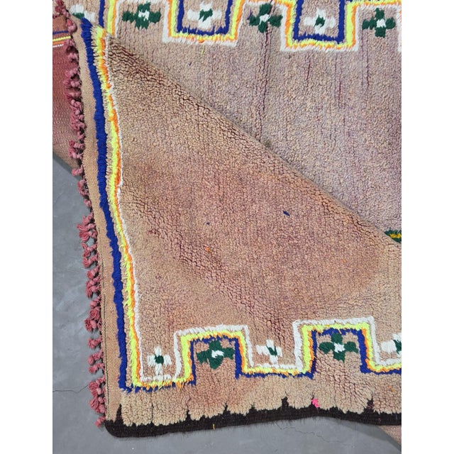Textile 1980s Moroccan Tribal Berber Wool Rug - 12.3 X 5.3 Ft For Sale - Image 7 of 8