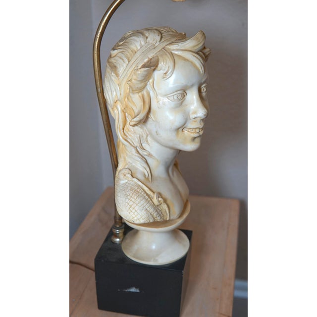 Mid Century Modern Signed Sculpture Bust Lamp For Sale In Los Angeles - Image 6 of 11
