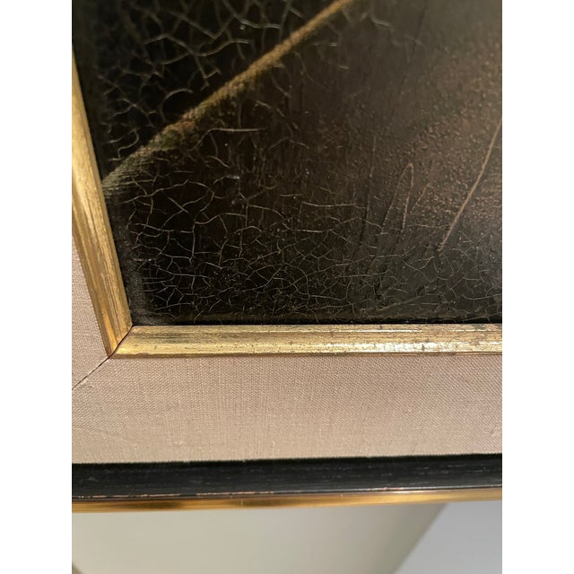 Paint 1960s Modernist Figurative Painting “Prometheus” by Solomon – Bronze Tonal Study For Sale - Image 7 of 11