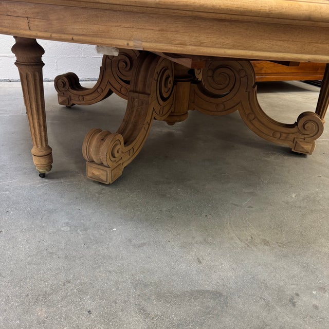 Monumental Banquet Table in Raw Oak For Sale - Image 16 of 18