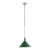 Mid 20th Century Modern Green Austrian Glass Nickel Pole Pendant Light For Sale
