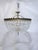 This is very decorative basket chandelier with decorative brass frame and A-chain. Rewired and restored and it has 6...