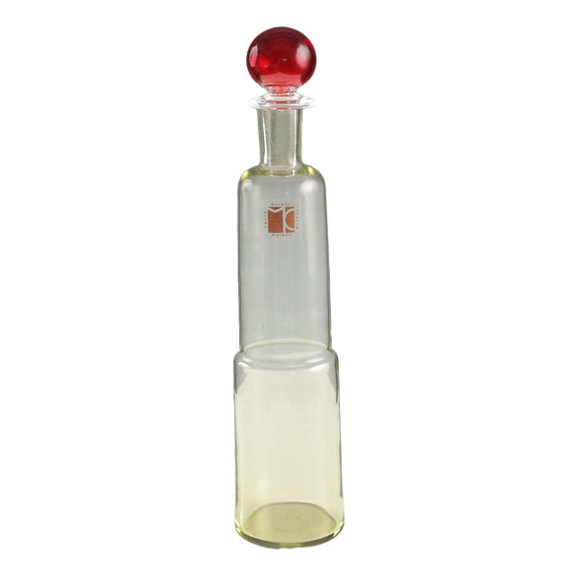 Murano Glass Bottle by Carlo Moretti For Sale