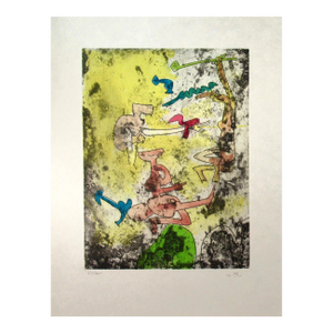 Roberto Matta "Centre Noeuds" Planche #9 1974 Original Print