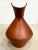 Brown Large Studio Pottery Terracotta Jug Vase with Bamboo Handle, 1950s For Sale - Image 8 of 12