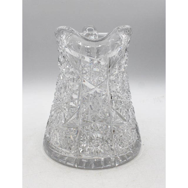 Circa 1896-1916 American Brilliant Cut Glass Pitcher For Sale - Image 4 of 9