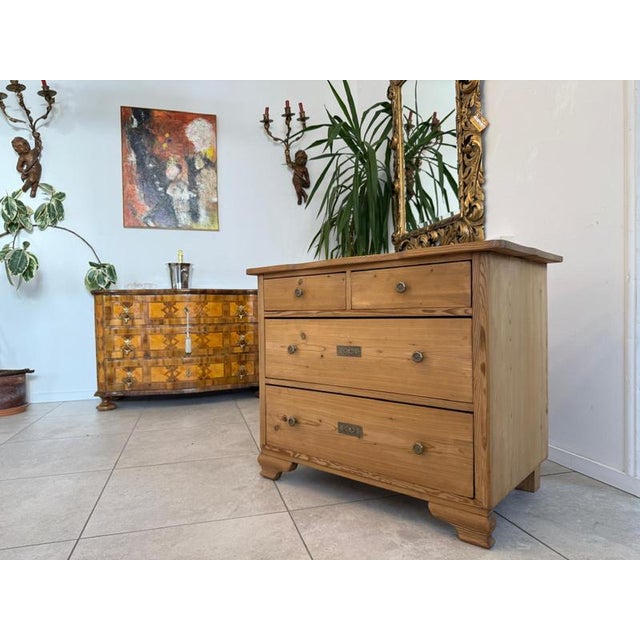 Art Nouveau Chest of Drawers in Wood, 1890s For Sale - Image 4 of 10