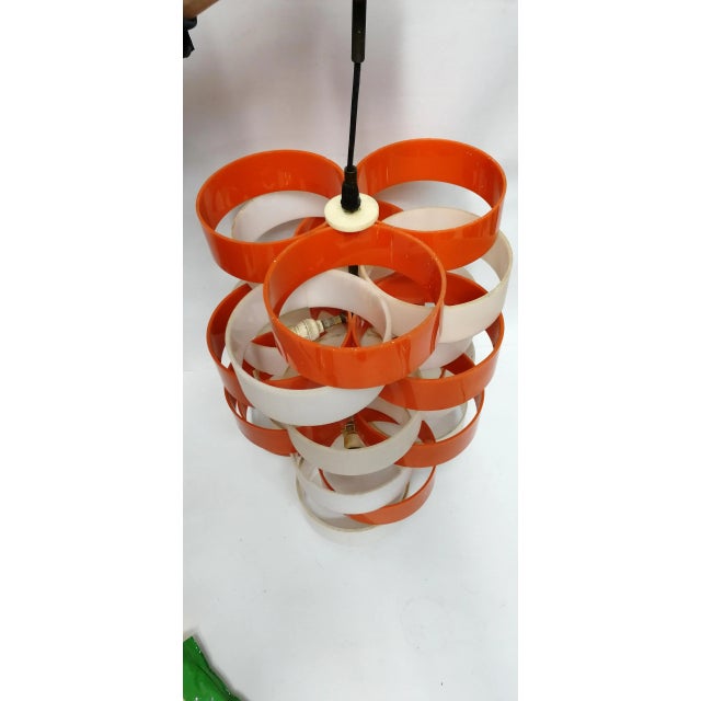 Acrylic Glass &amp; Plastic Ceiling Lamp, 1970s For Sale - Image 6 of 8