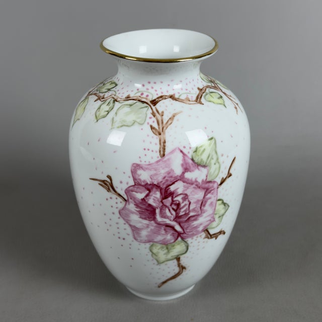 Porcelain Vase and Plate from Heinrich, 1989, Set of 2 For Sale - Image 4 of 15