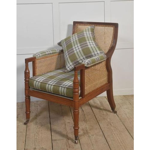 Antique Bergère Armchair in Mahogany, 1890s For Sale - Image 11 of 12
