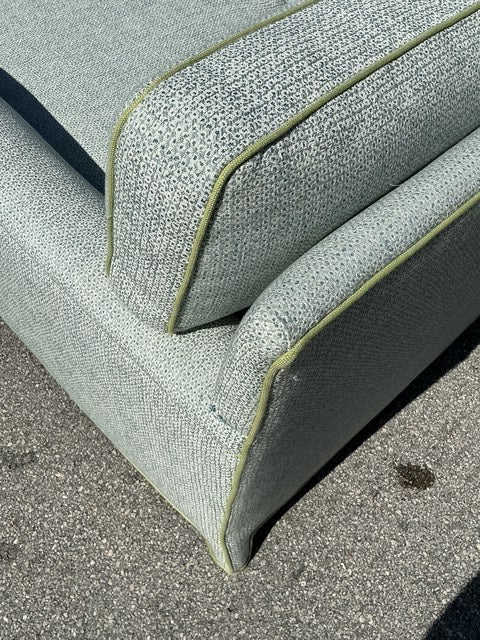 Vintage Contrast Welt Chaise Lounge - Top view
