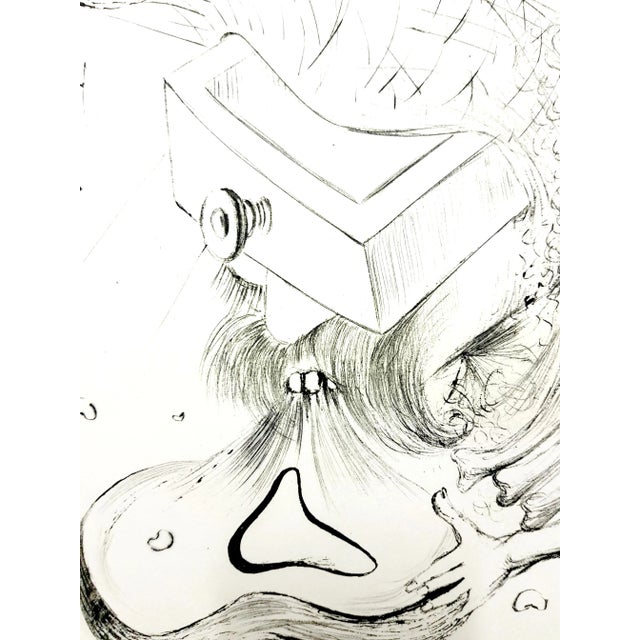 Wood Salvador Dali - The Beach - Original Etching 1967 For Sale - Image 7 of 10