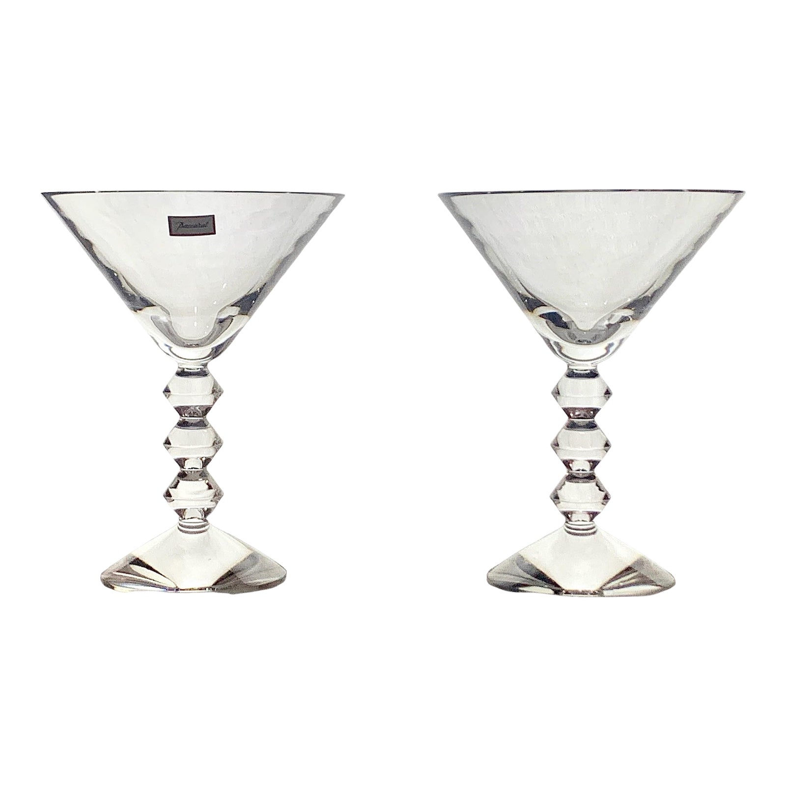 Baccarat Vega Martini Glasses Set of Two Chairish