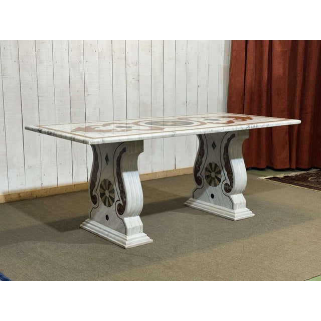Vintage Italian Marble Dining Table, 1970s For Sale - Image 11 of 13