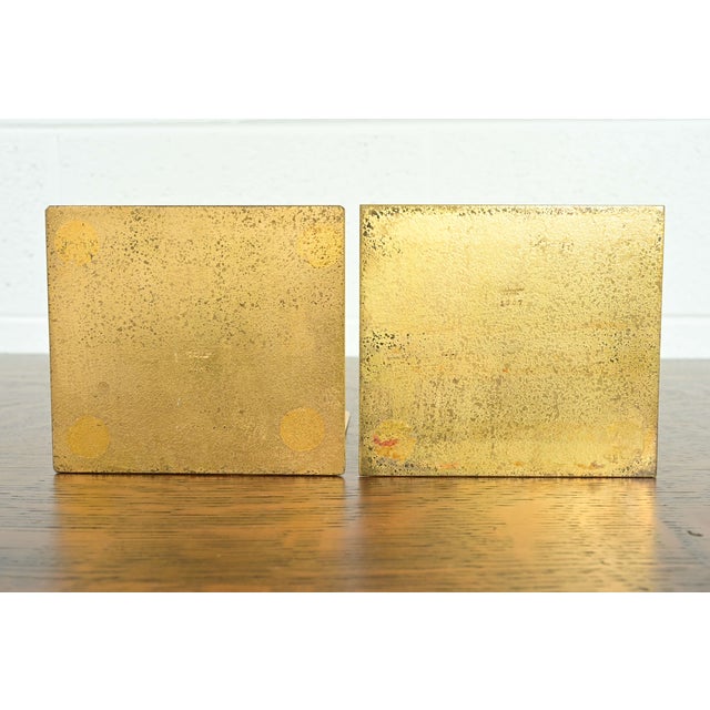 Tiffany Studios New York Graduate Pattern Bronze Doré Bookends, Circa 1910 For Sale - Image 10 of 13