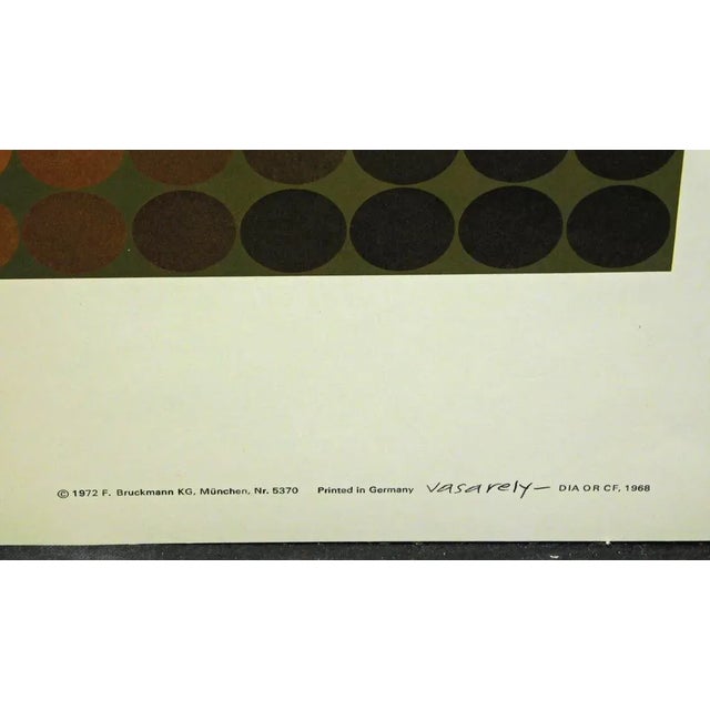 1990s 1990s Op Art Serigraph Poster After Victor Vasarely For Sale - Image 5 of 6
