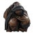Vintage Carved Leather Hear Speak See No Evil Wall Art by Mascaras Atilano 1997 For Sale