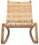 Peeled rattan and naturally finished teak are expertly handcrafted into this rocking and rockin' chair designed for every...